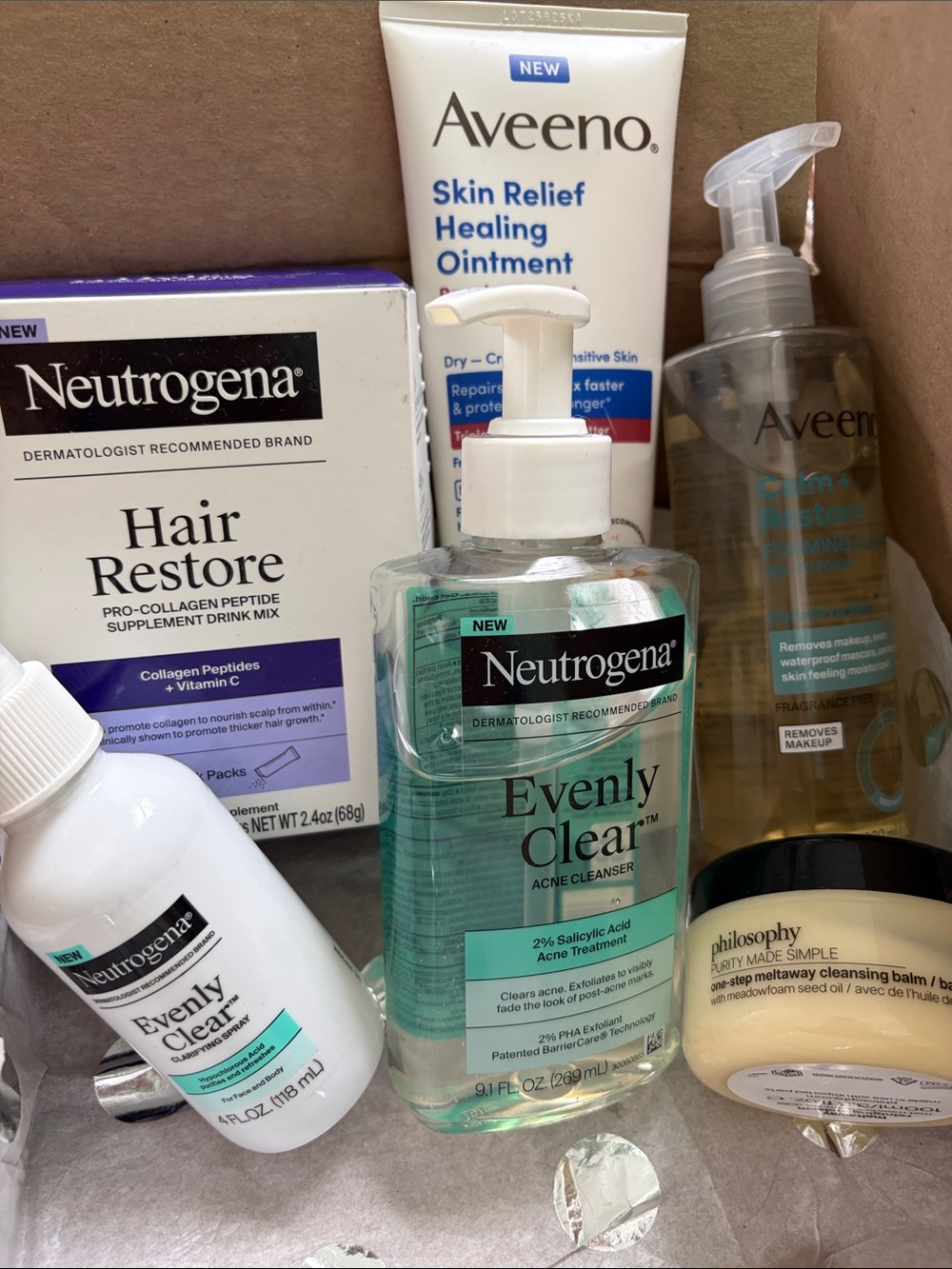 Assorted skincare products brand new